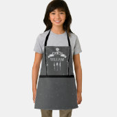 Tablier Chef Chef du nom gris garçon Apron (Insitu)
