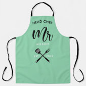 Tablier Chef Chef M.Year Établi Saumon rose (Recto)