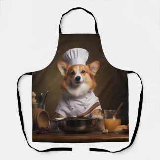 Tablier Chef Chien Corgi