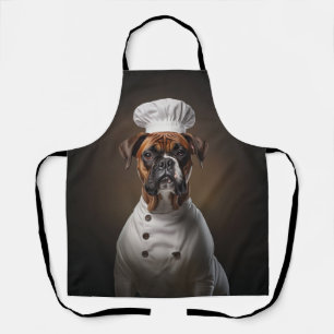 Tablier Chef chien de boxe