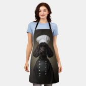 Tablier Chef chien de caniche (Porté)
