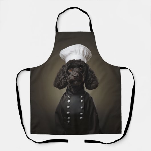 Tablier Chef chien de caniche (Recto)