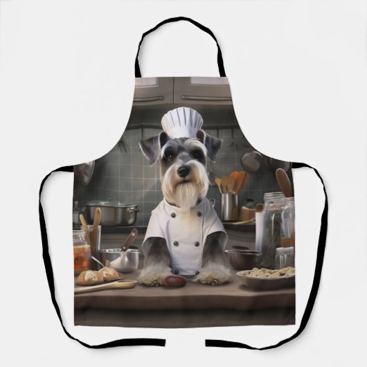 Tablier Chef Chien Schnauzer (Recto)