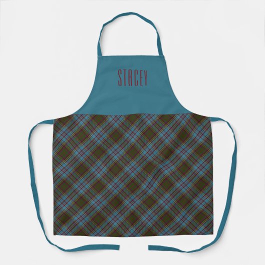 Tablier Chef Clan Anderson Tartan Nom du plan (Recto)