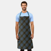 Tablier Chef Clan Anderson Tartan Plaid Motif (Porté)