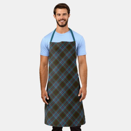 Tablier Chef Clan Anderson Tartan Plaid Motif (Porté)