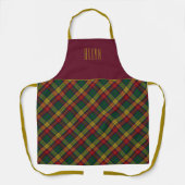 Tablier Chef Clan Buchanan Tartan Nom du plan (Recto)