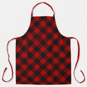 Tablier Chef Clan Buffalo Red Tartan Plaid Motif (Recto)