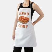 Tablier Chef cuisinier des haricots sur toast (Insitu)