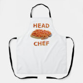 Tablier Chef cuisinier des haricots sur toast (Recto)