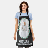 Tablier Chef cuisinière moderne Apron femme (Porté)