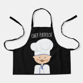Tablier Chef culinaire - Cartoon de cuisine (Recto)