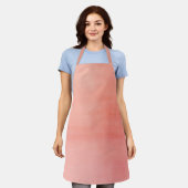 Tablier Chef d'aquarelle simple Peach (Porté)