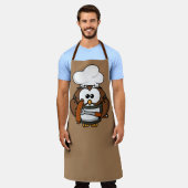 Tablier Chef de barbecue Owl (Porté)