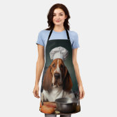 Tablier Chef de chien Basset Hound (Porté)