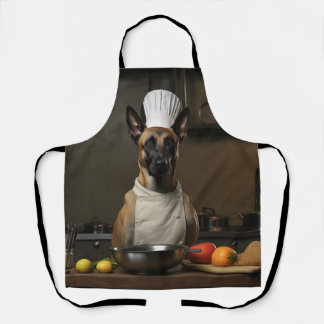 Tablier Chef de chien malinois belge