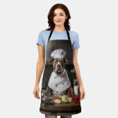 Tablier Chef de chien Pitbull Terrier (Porté)