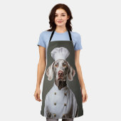 Tablier Chef de chien Weimaraner (Porté)