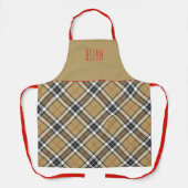 Tablier Chef de clan Thomson Camel Tartan Nom de la plaid (Recto)
