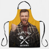 Tablier Chef de cuisine moderne Nom du Cool Homme's Apron (Recto)