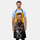 Tablier Chef de cuisine moderne Nom du Cool Homme's Apron (Porté)