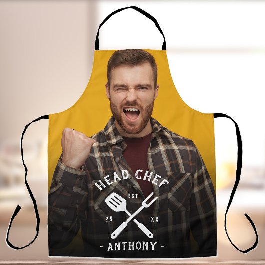 Tablier Chef de cuisine moderne Nom du Cool Homme's Apron