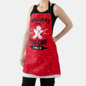 Tablier Chef de Noël sur mesure, Jumelage de la famille (Insitu)