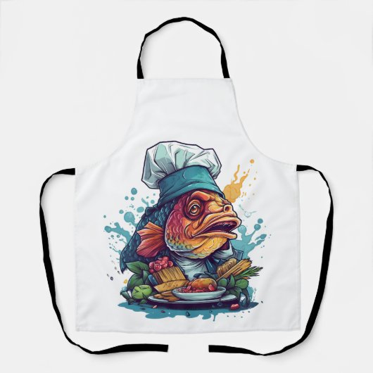 Tablier Chef De Poisson Awesome Animaux Sauvages Lovely Po (Recto)