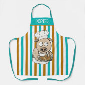 Tablier Chef de porc personnalisé (Recto)