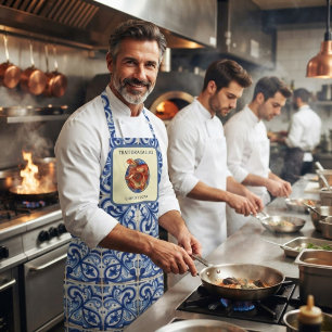 Tablier Chef de restaurant italien de fruits de mer en car