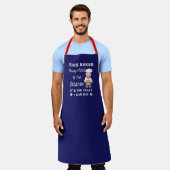 Tablier Chef Drôle Citation De Pun À Cuisson Pour Hommes (Porté)