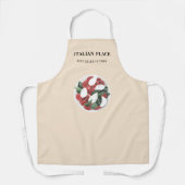 Tablier Chef du logo de la salade d'aquarelle moderne | Pr (Recto)