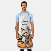 Tablier Chef éffrayant Halloween personnalisé (Porté)