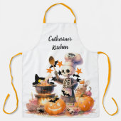 Tablier Chef éffrayant Halloween personnalisé (Recto)