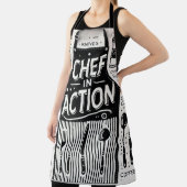 Tablier Chef en Action Apron : Cuisine noire et blanche en (Insitu)