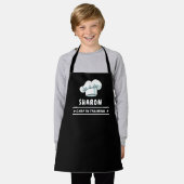 Tablier Chef en formation Chef Casquette pour enfants Noir (Porté)
