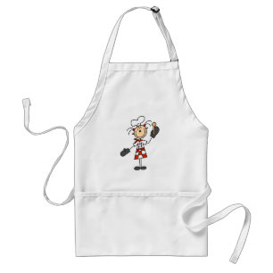 Tablier Chef féminin avec des T-shirts et des cadeaux de