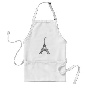 Tablier Chef français Tour Eiffel Lieu touristique Paris