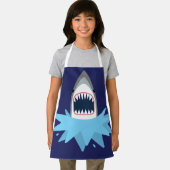 Tablier Chef Garçon drôle Grande attaque de requin blanc (Insitu)