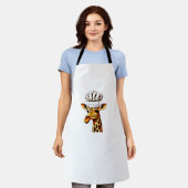 Tablier Chef Giraffe - Cute Giraffe Dans Un Chef Casquette (Porté)