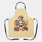Tablier Chef Gnome Empreinte de léopard Kiss The Cook (Recto)