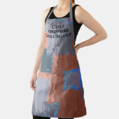 Tablier Chef Grill Master Grey Carrés Brown (Insitu)