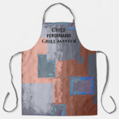 Tablier Chef Grill Master Grey Carrés Brown (Recto)