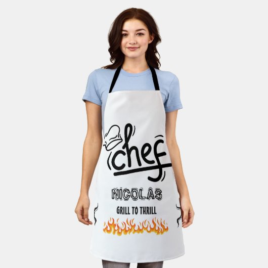 Tablier Chef grillade (Porté)