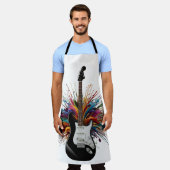 Tablier Chef guitare de Rockin Maestro Apron (Porté)