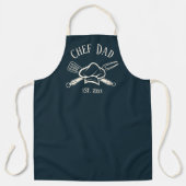 Tablier Chef homme Nom personnalisé Cuisine barbecue (Recto)