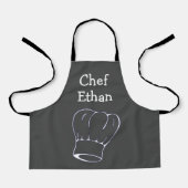 Tablier Chef junior garçons enfants gourmet (Recto)