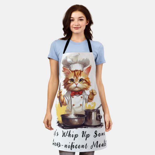 Tablier Chef Kitty Préparons Des Repas Plus Somptueux (Porté)