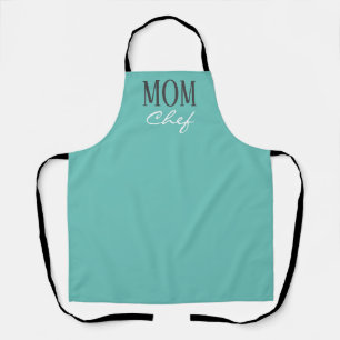 Tablier Chef Maman Cuisine Turquoise 