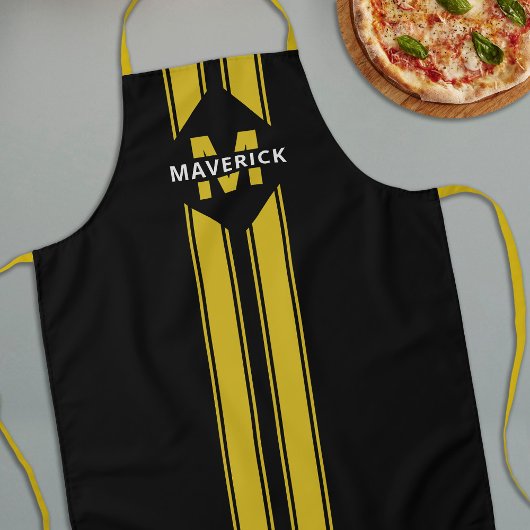 Tablier Chef masculin Monogramme et nom